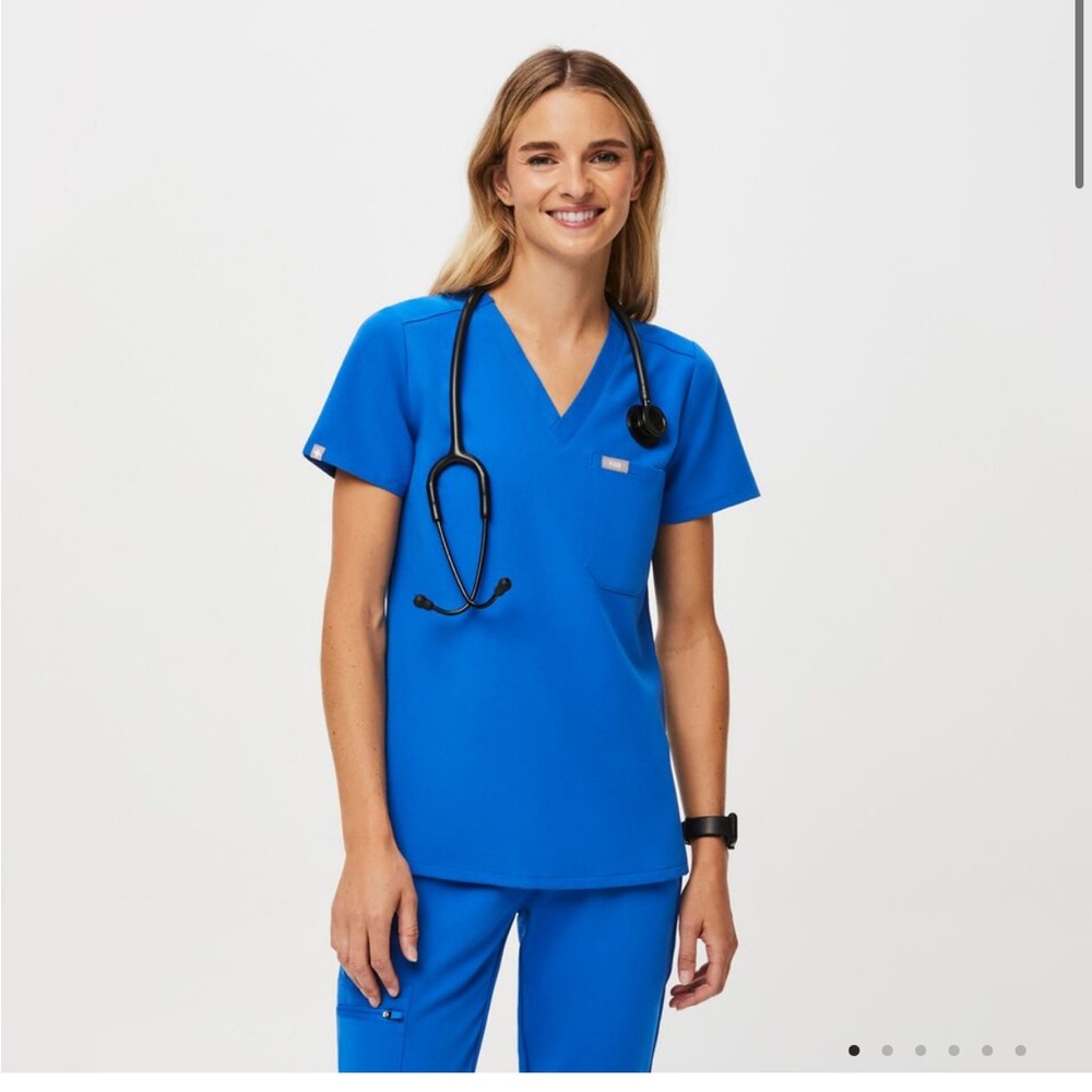 Figs Royal Blue XS Top Catarina
